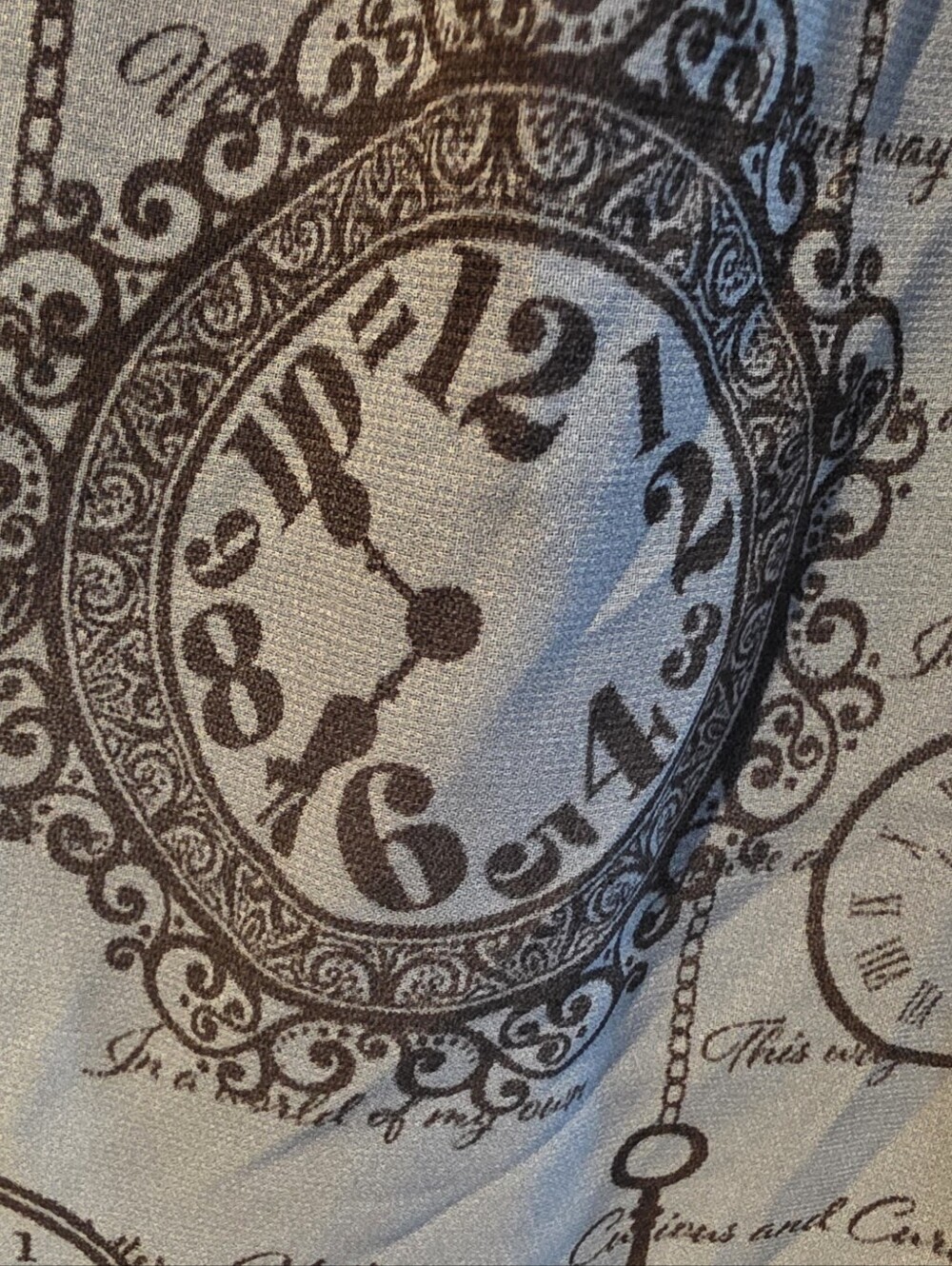 194 Her Universe Disney Alice In Wonderland Clock Silhouette Border Skirt - Picture 7 of 7